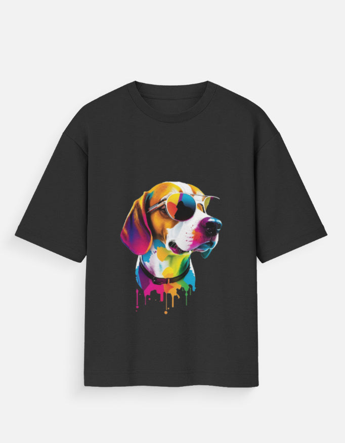 Unisex Oversized Standard T-Shirt With Dog