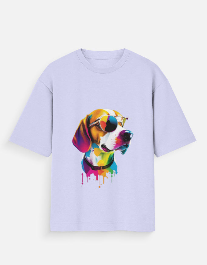 Unisex Oversized Standard T-Shirt With Dog