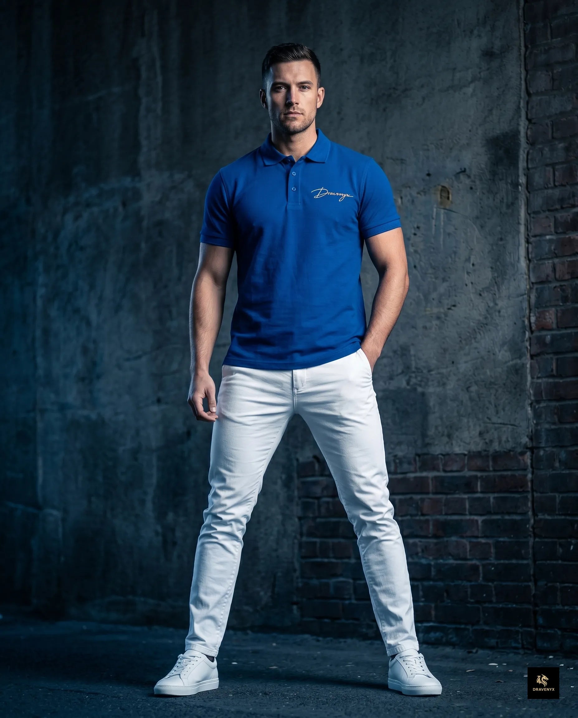Signature Polo Tee in Royal Blue – premium embroidered cotton polo